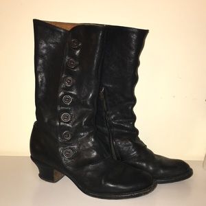 Fiorentini & Baker Leather Button Calf Boots
